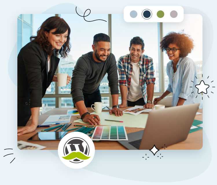 A team of web designers