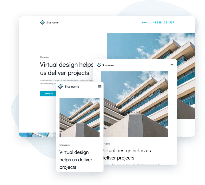 Un site web sur ordinateur, mobile et tablette
