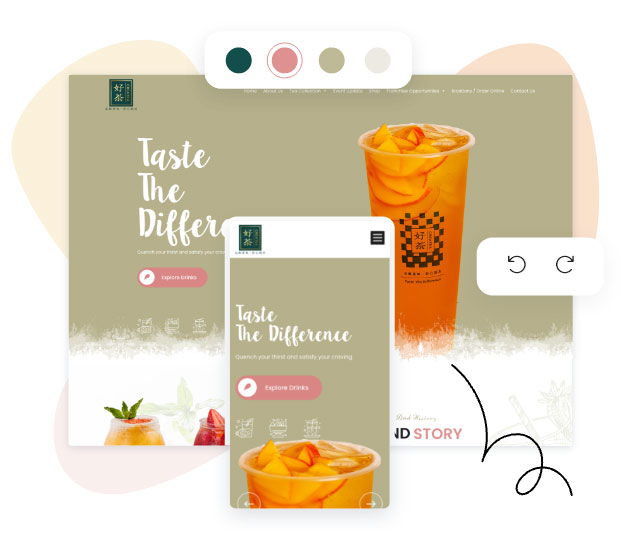 Desktop and mobile web design